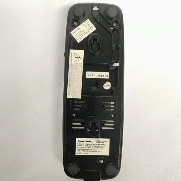 Lenoxx Sound PH-1400 Telephone Clear Transparent TESTED & WORKS! Phone - Picture 5 of 6